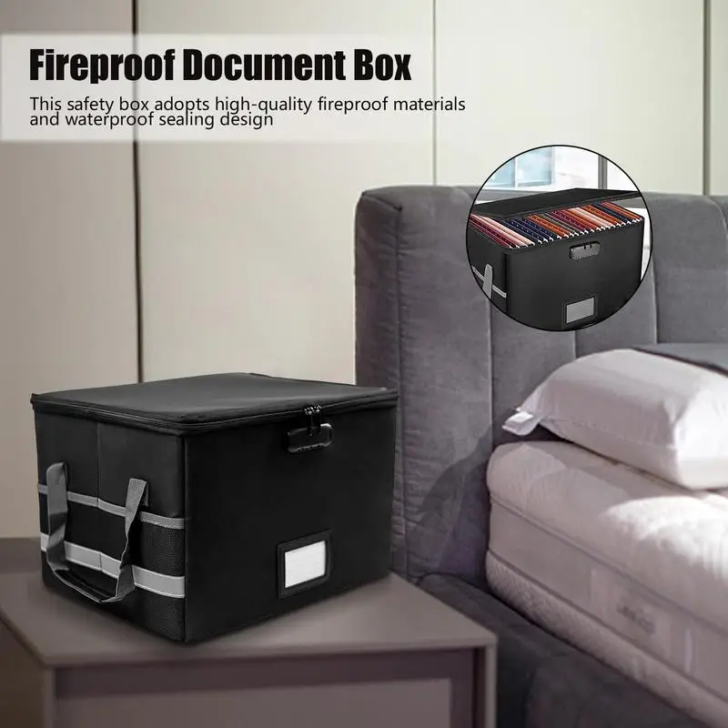 Fire Proof Document Safe Box Safe Box Storage Box Fireproof Box With Sealed Waterproof Safe Box Filing Cabinet With Lock And