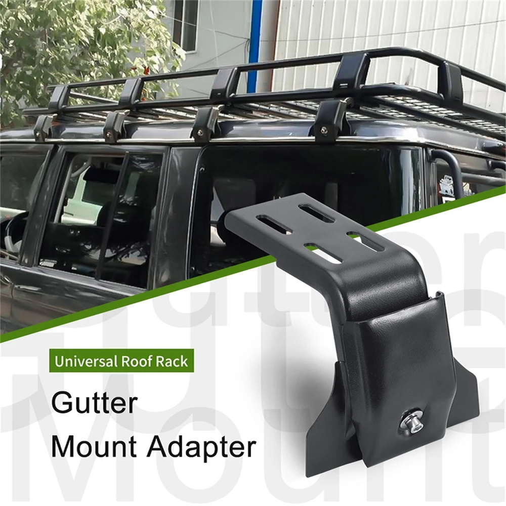 Universal Roof Rack Gutter Mount Adapter Car Roof Mount Bracket 1PC