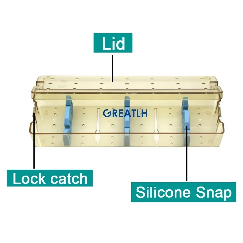 Plastic Endoscope Sterilization Box Tray Case Autoclave Sterilization Sterilization Box