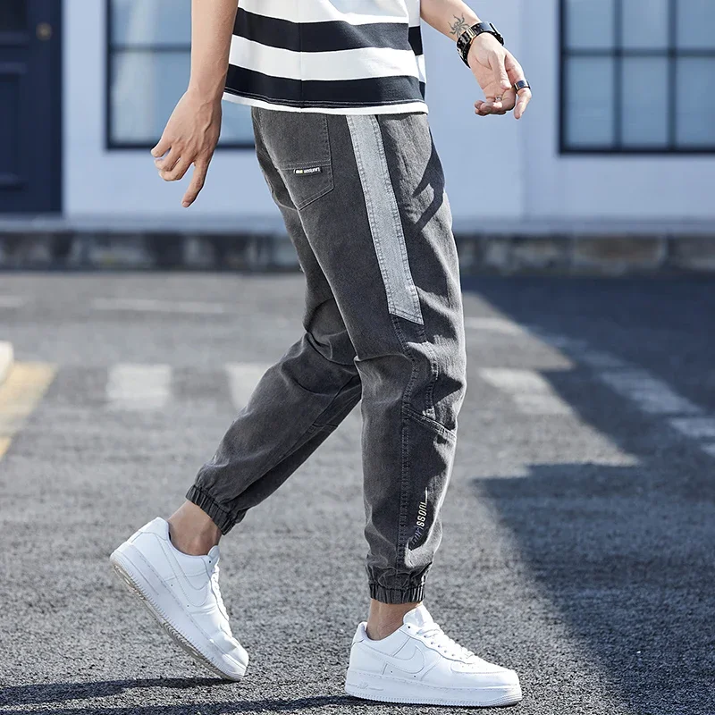 Mode confort unisexe pantalon en jean droit nouveau classique jean moulant décontracté mode printemps automne hommes coupe ajustée pantalon Streetwear