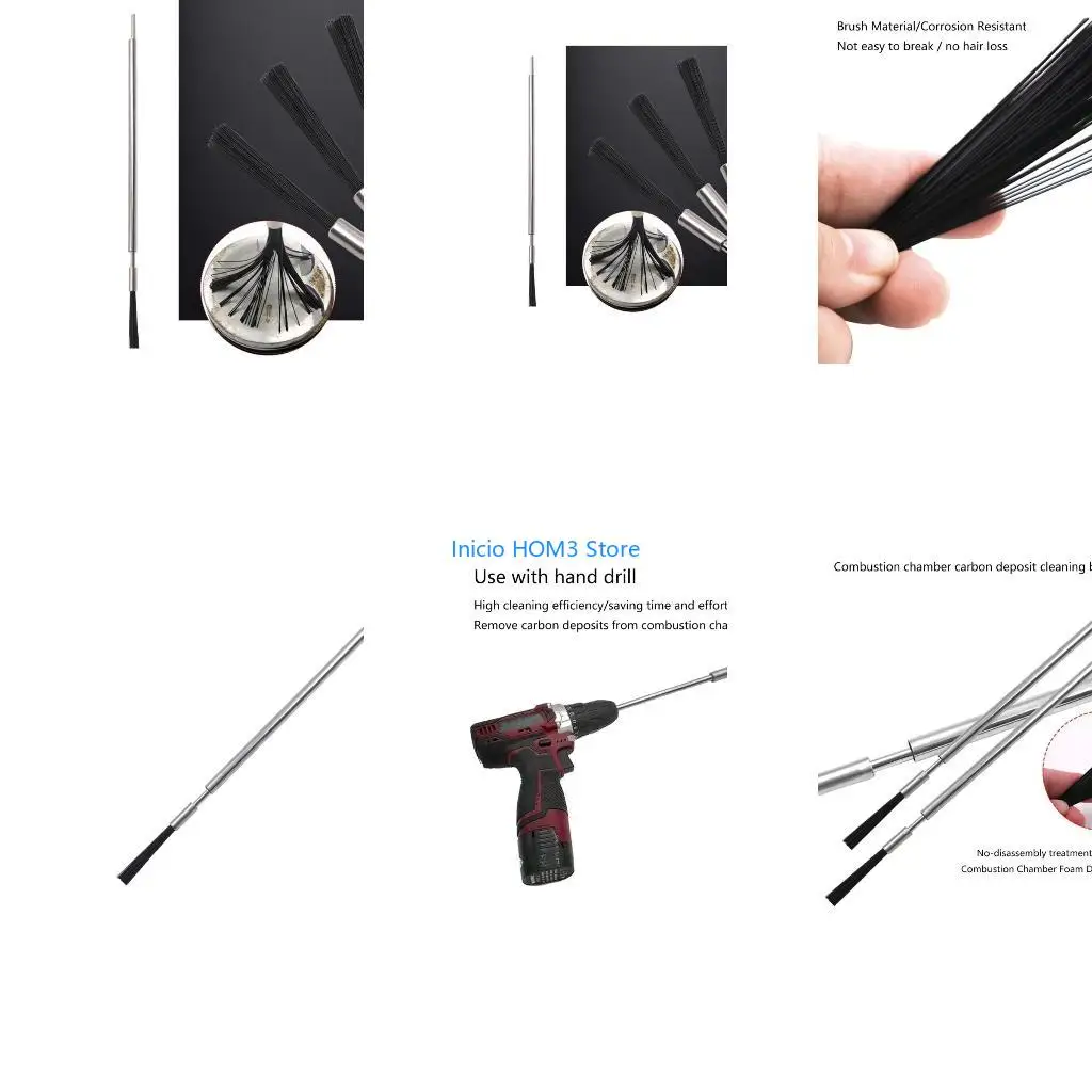 A5YD Car Detailing Brush Multi Purpose Durable Carbon Deposit Cleaning Brushes Car