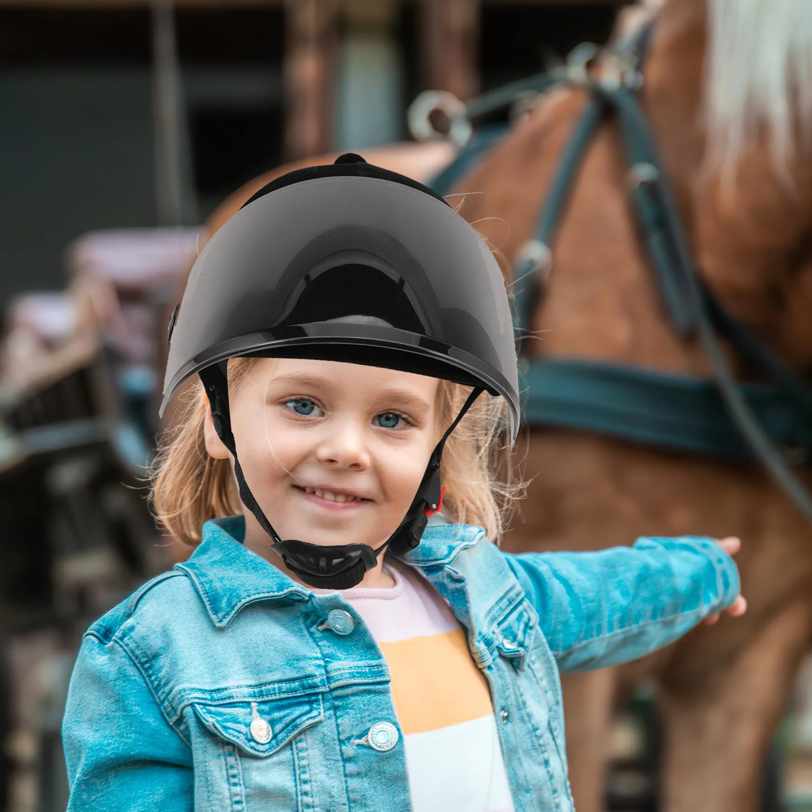 قبعة حماية لرأس ركوب الخيل للجنسين من الفروسية، خفيفة الوزن ومتينة، قبعة أمان للفروسية #2