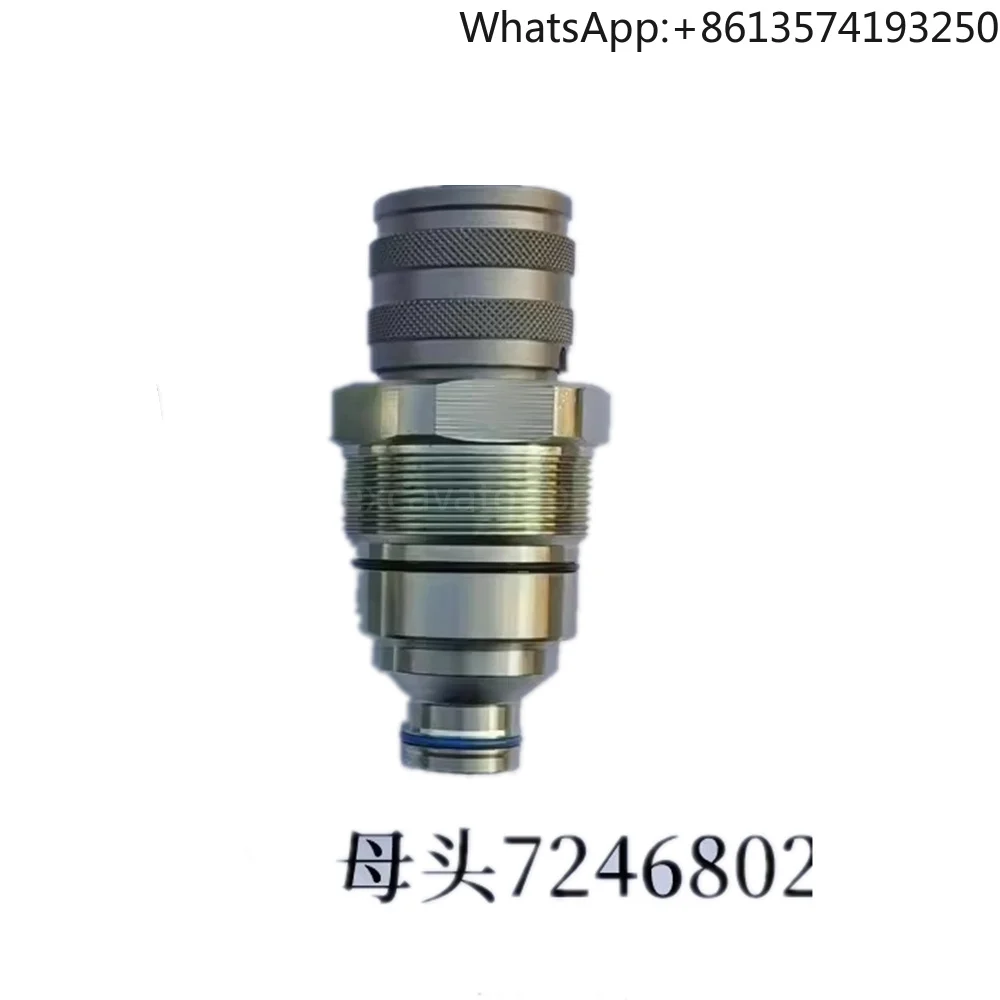 

7246802 7246799 Parts For skid steer loader quick connector Pressure Test Hose Connector Hydraulic Pump Test Connector