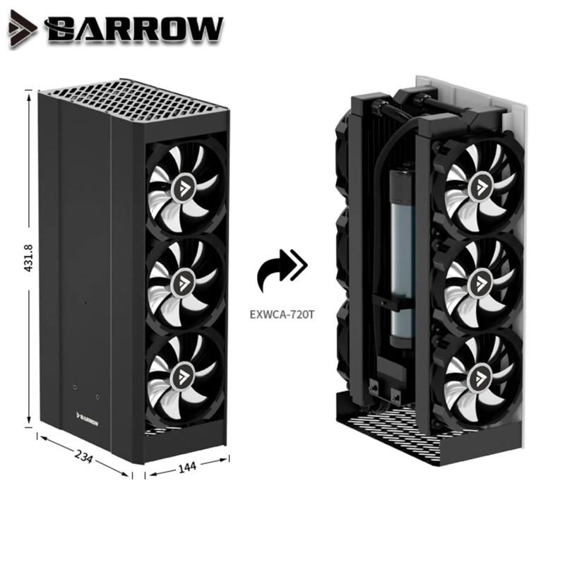 Barrow-水冷ドック,デュアル240および360mmラジエーターと互換性があり