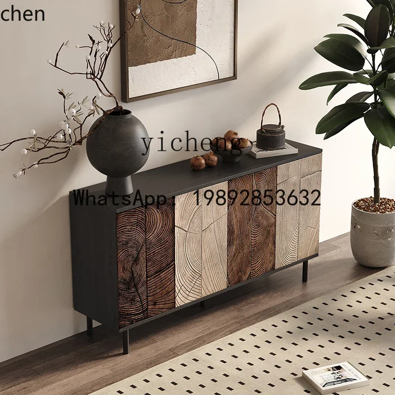 

AA ligAA luxury dining side cabinet solid wood carving living wall storage decorative cabinet medieval secret cabinet