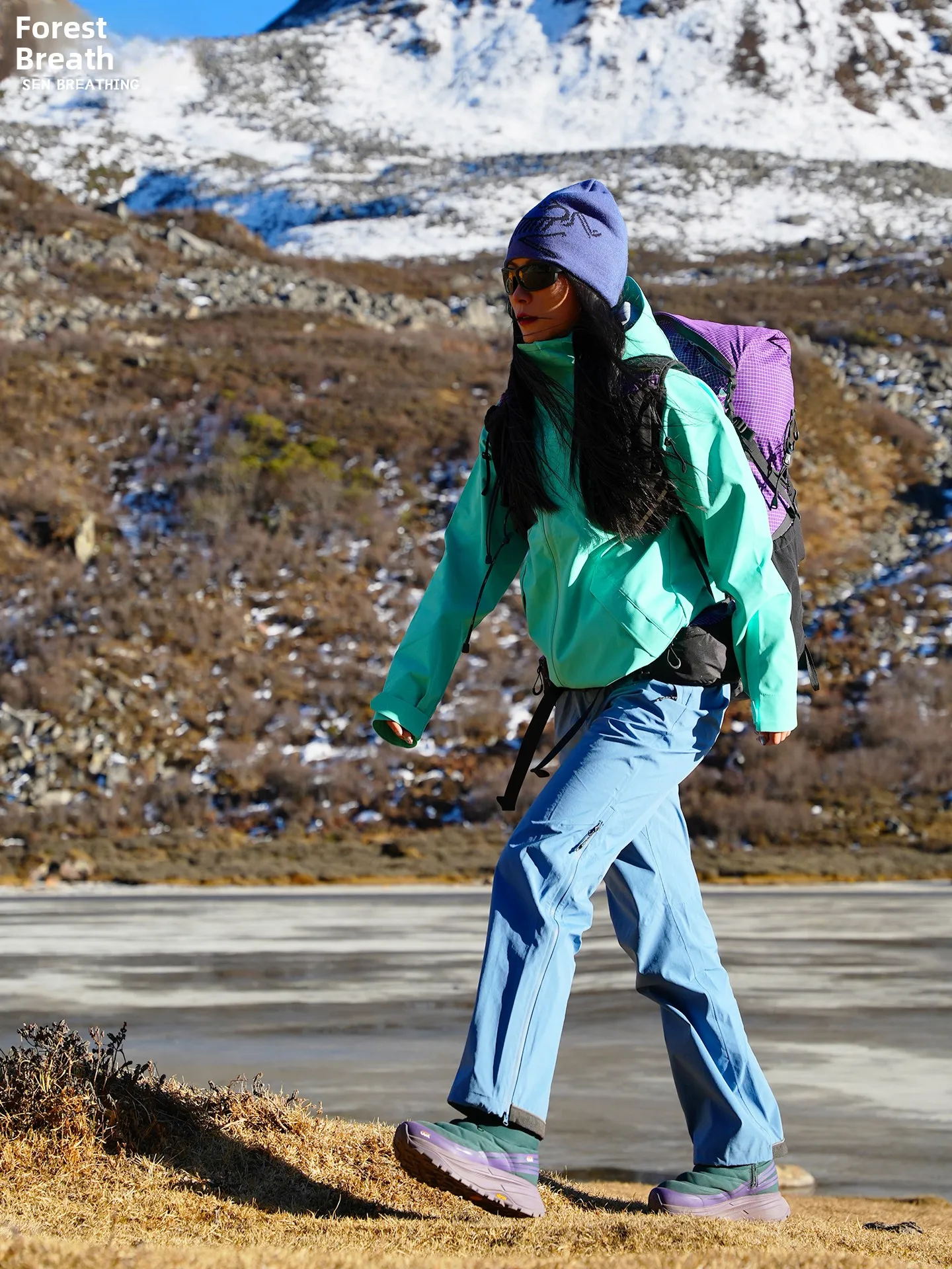 

Мужские походные брюки для активного отдыха на снегу и горах, с полной водонепроницаемостью, ветрозащитой, прямым кроем, из полиэфирного волокна, с боковыми молниями
