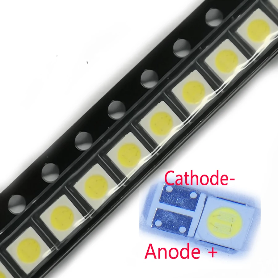 Imagem -03 - Cool White Led de Alta Potência para Tv-reparação Aplicação de Luz de Fundo 3*3.0*0.6 mm 2w Smd 3030 6v 500 Pcs Lot