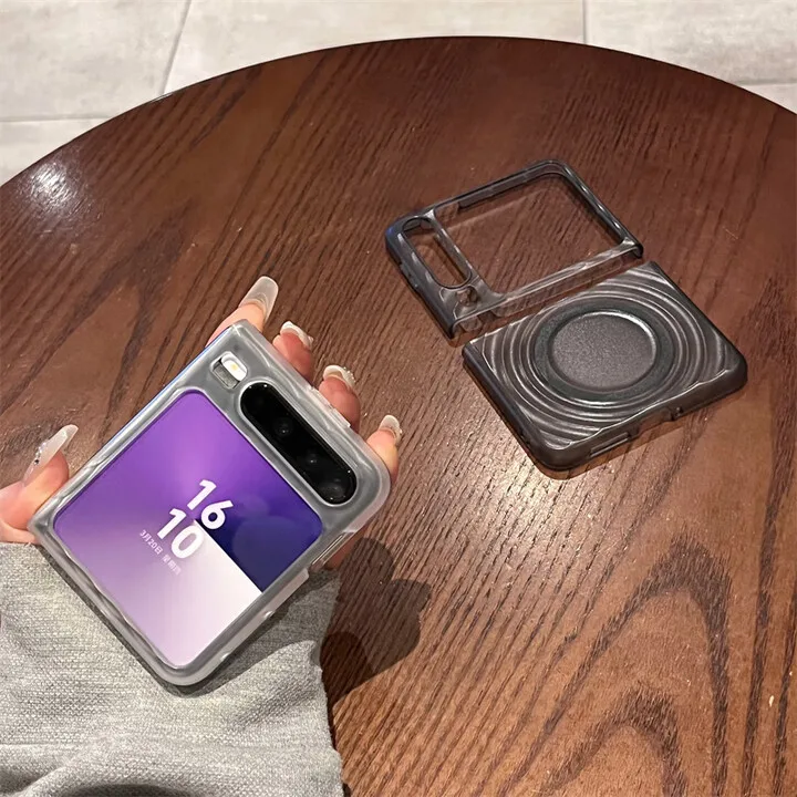 

Чехол для телефона Huawei Pura X PuraX, коллекционное издание с пульсационным узором, матовый магнитный прозрачный складной защитный чехол