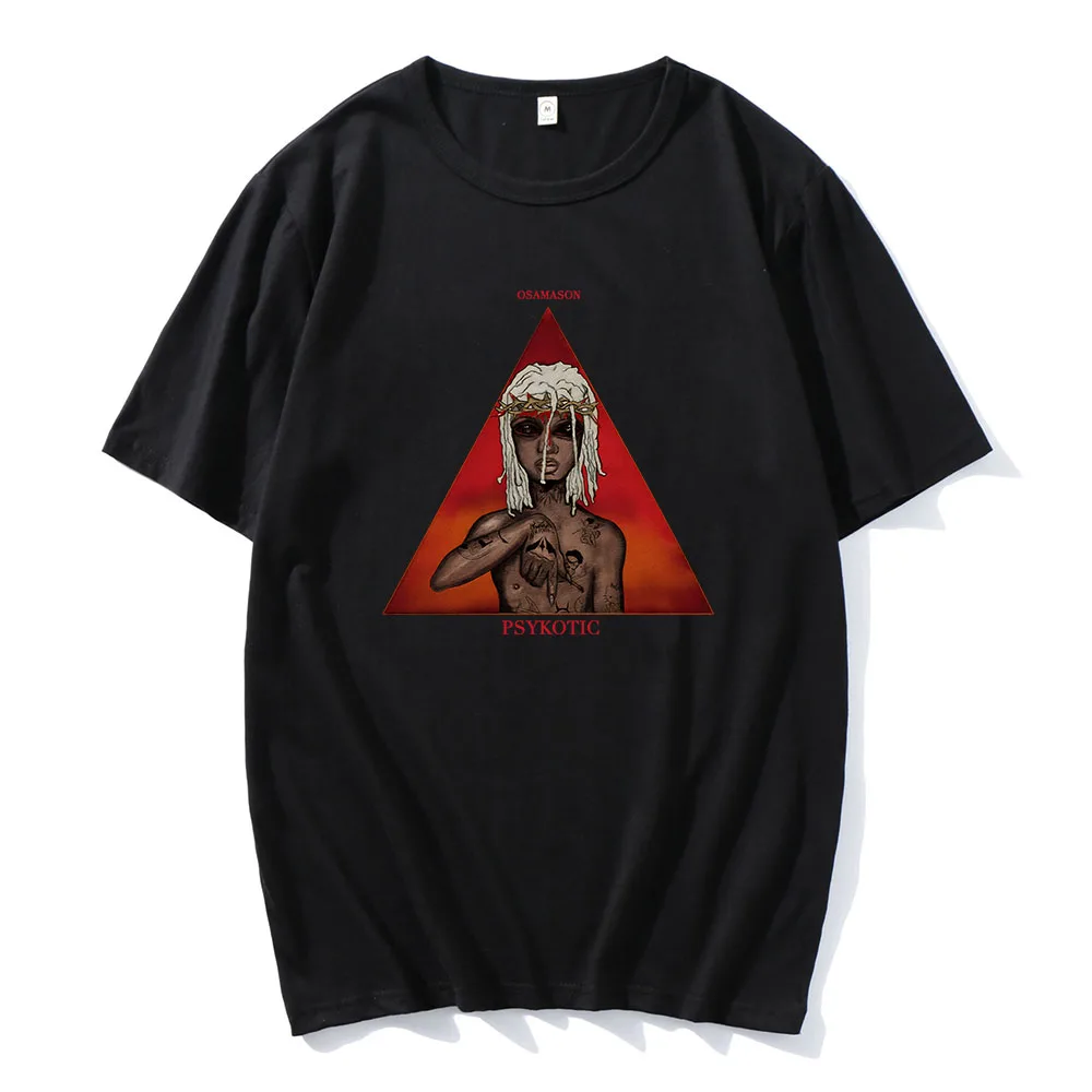 OsamaSon Psykotic Tshirts Album Graphic Printing Tees Short Sleeve