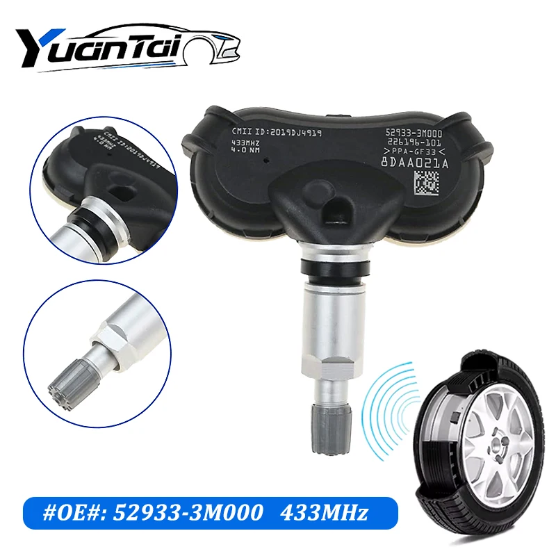 

433Mhz TPMS For 2009-2013 Tire Pressure Sensor Kia Opirus Sportage Rio Hyundai Equus Genesis ix35 Tucson 52933-3M000 529333M000