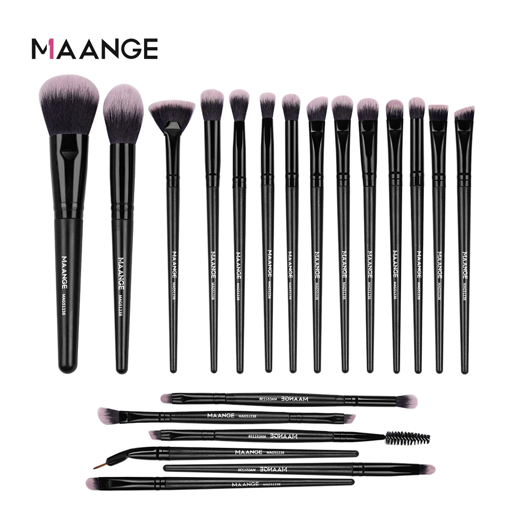 MAANGE 5-20pcs Professional Makeup Brushes Set Natural Hair Foundation Powder Eyeshadow Blush Make Up Brush Beauty Instruments