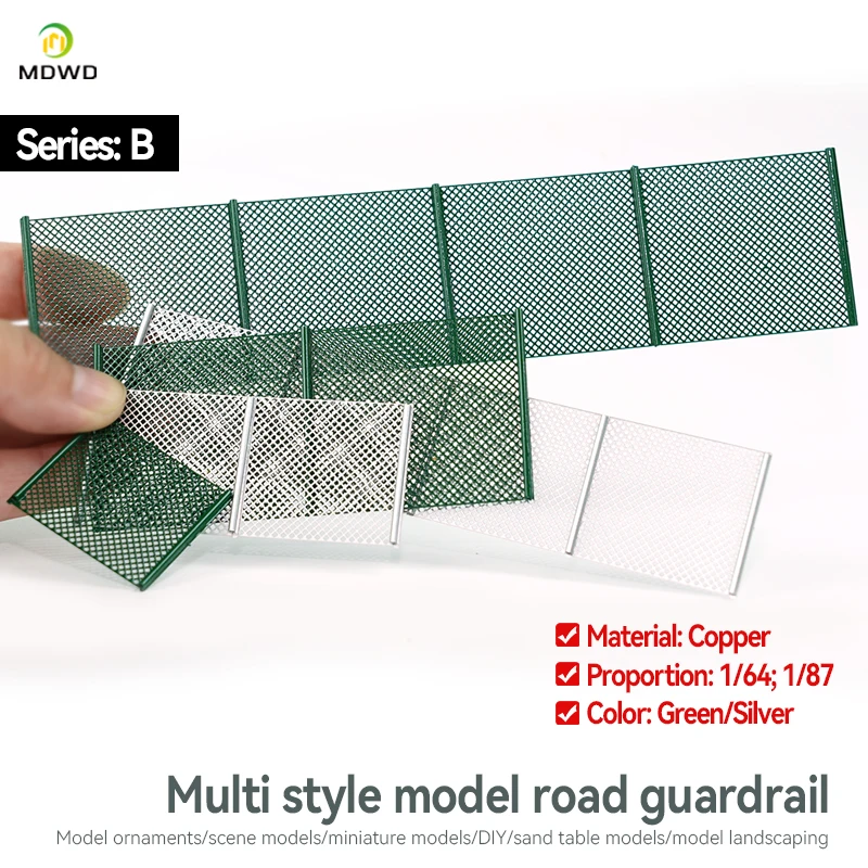 Filet de barrières de clôture Miniature, modèle de clôture, pour modèle de course, Micro clôture de paysage, Table de sable, accessoires de bricolage, 1/64