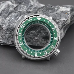 Ceramic Bezel Tuna Canned Watch Case Fit Seiko NH35 NH36 Automatic Movement  Transparent Case Back 200m Waterproof Sapphire