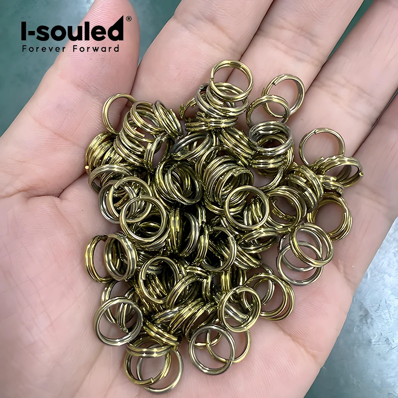 Split Jump Open Rings 12 Pcs in a Pack Pure Titanium Double Loop Rings- Super Light Never Rust 10/ 12/14 MM Jewelry Finding