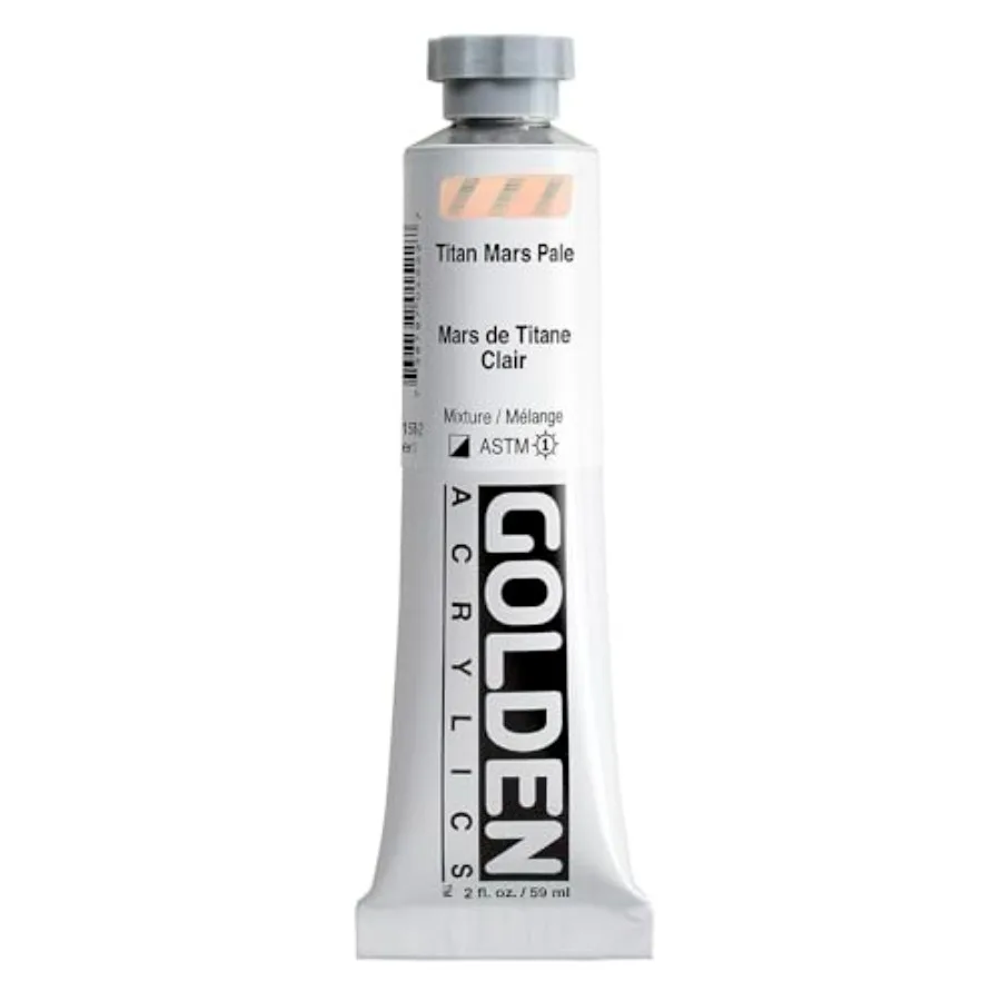 

Heavy Body Acrylics, Titan Mars Pale, 2 fl. oz. Tube, Professional Acrylic Paint, Semi-Opaque