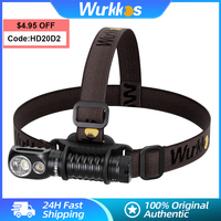 Wurkkos HD20 21700 Rechargeable Lamp 2000LM LH351D+XPL LED Light IP68 EDC Headlight Power Bank Fishing Hunting Magnetic Headlamp