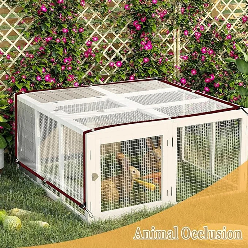 0.33mm Customizable Transparent PE Mesh Waterproof Tarpaulin Garden Pavilion Plant-covered Waterproof Membrane