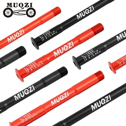 MUQZI Thru Axle 15x100 15x110 12x100 12x142 12x148 MTB Road Bicycle Front Rear Wheel Hub Shaft Fork Thru Axle M15 M12 P1.75 P1.5