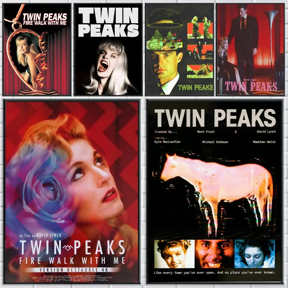 Twin Peaks Poster HD Self-adhesive Waterproof Paper Sticker Suitable For Living Rooms Bedrooms Home Decor
