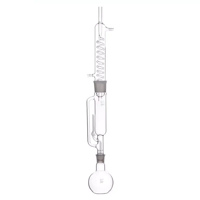 Imagem -05 - Extrator de Gordura Soxhlet em Forma de Cobra Borosilicato Alto Destilação Grossa Frasco de Fundo Liso 150 ml 250 ml 500 ml 1000 ml 2000ml