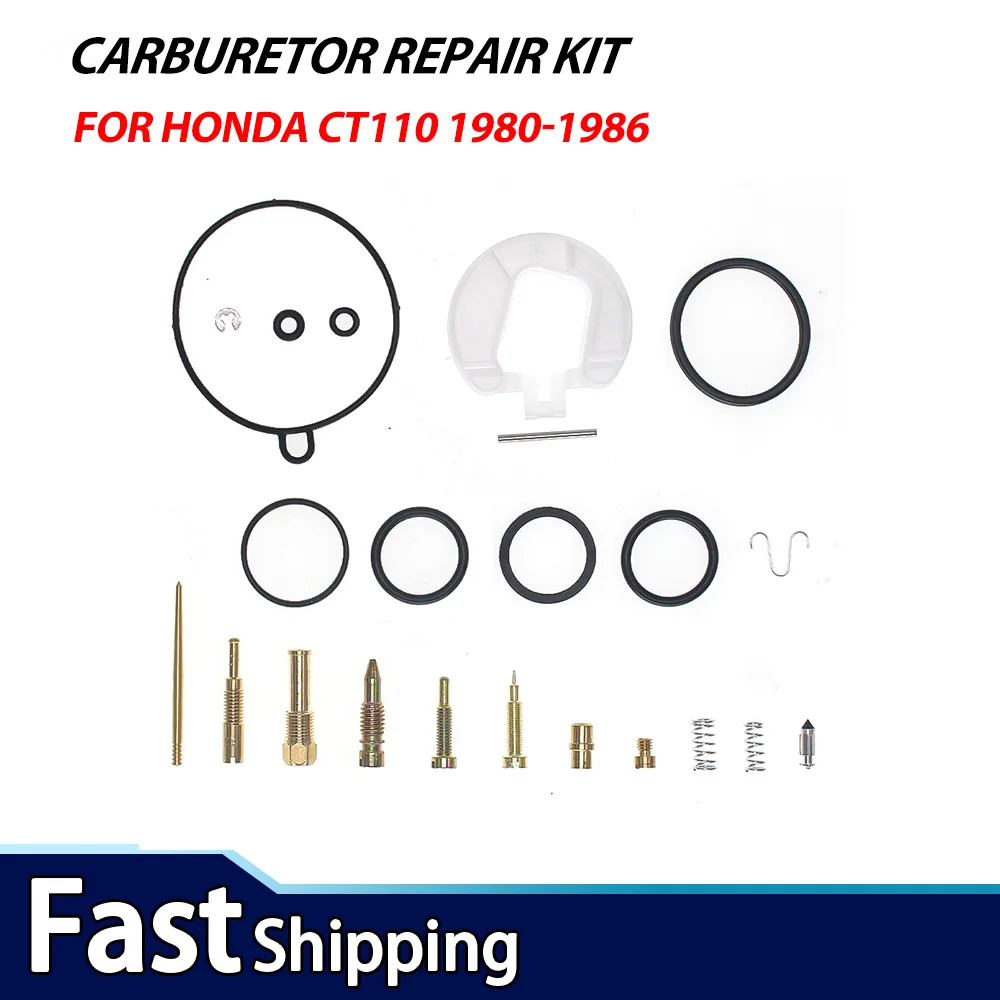 

For Honda CT110 1980-1986 Motorcycle Carburetor Repair Rebuild Kit