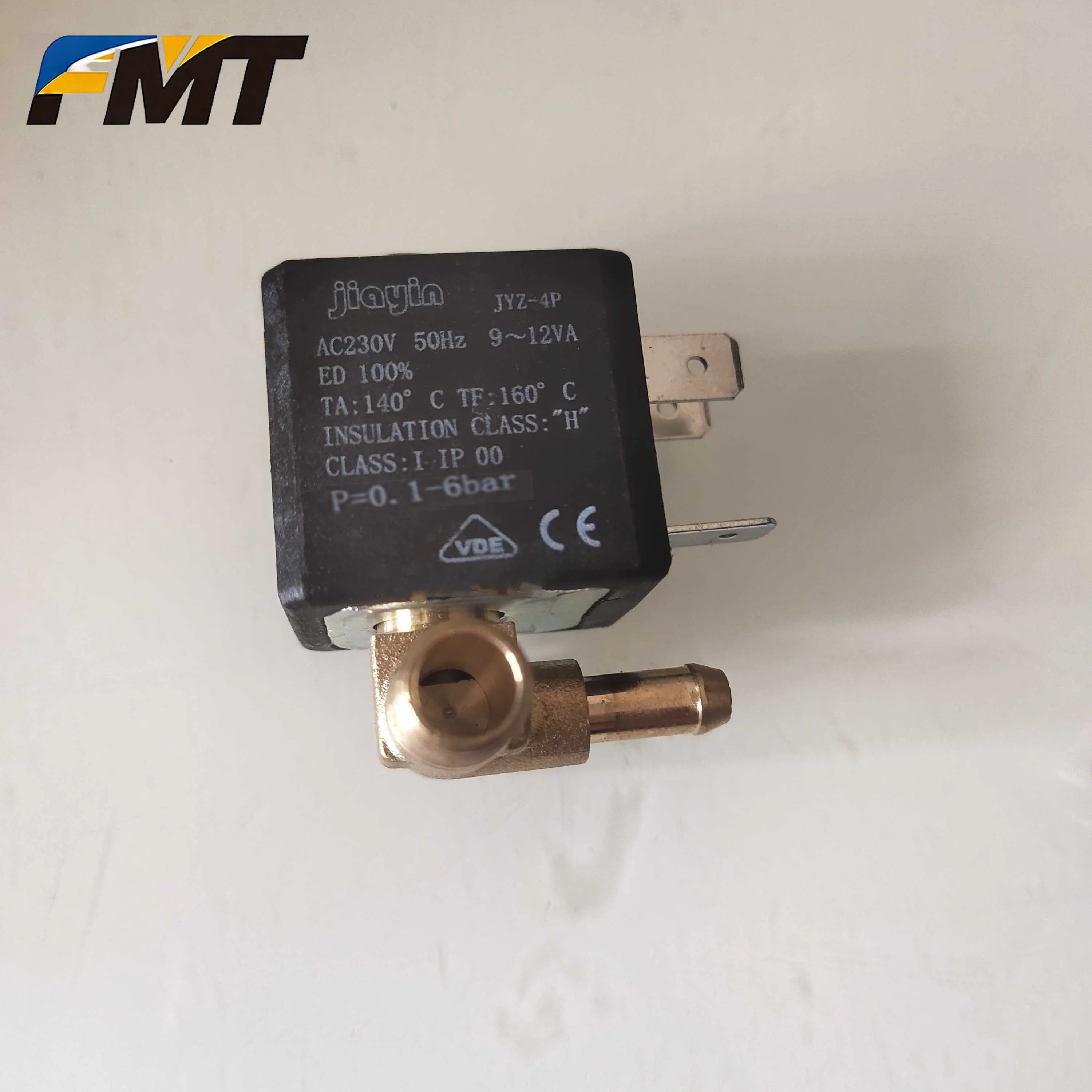 Jiayin JYZ-4P 3mm 2/2 Way AC 120V 230V G1/8' Brass Steam Air Water Coil Solenoid Valve for  gc90 gc92 gc93 gc94 gc95 gc99