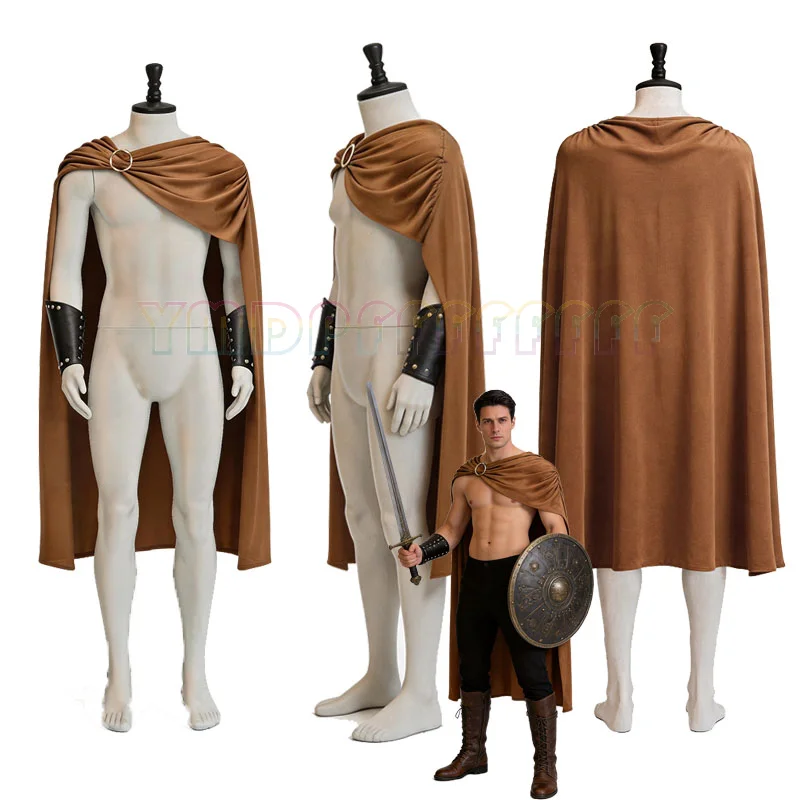 Retro male masculine Spartan warrior cloak Halloween role-playing ancient Roman cloak cosplay costume carnival fantasy carnival