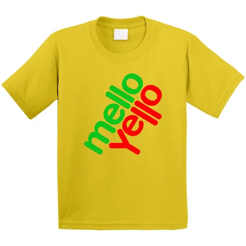 

80's Retro Mellow Yellow Cool Fun Kids T Shirt