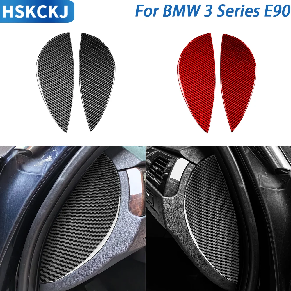 

For BMW 3 Series E90 2005—2012 Car Accessories Carbon Fiebr Front Sides Groove Paenl Protector Cover Trim Sticker Modification