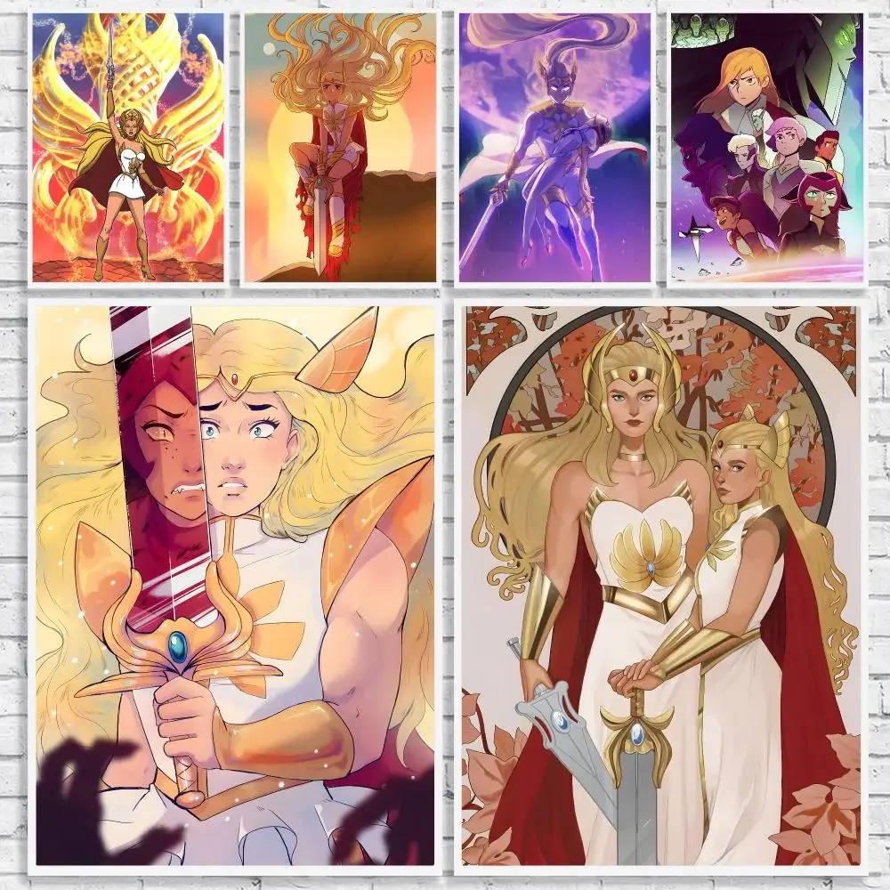 S-She-Ra And The Princesses Of Power Poster High-Quality Canvas Wall Mural Crease-Free For Living Room Bedroom Interiors