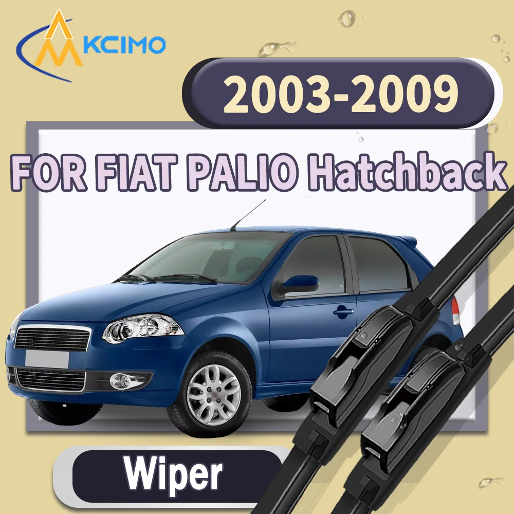 

High Quality Silent 2pcs Windscreen Car Rain Brush Front Windshield Auto Wipers Perfect Fit for FIAT PALIO Hatchback 2003-2009