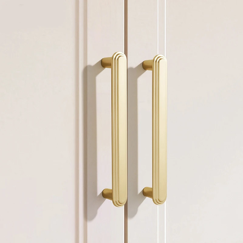 Golden Drawer Cabinet Handles Furniture Kitchen Handles for Cabinet Knob Door Drawer Kitchen Pearl Simplicity Furniture Hardware