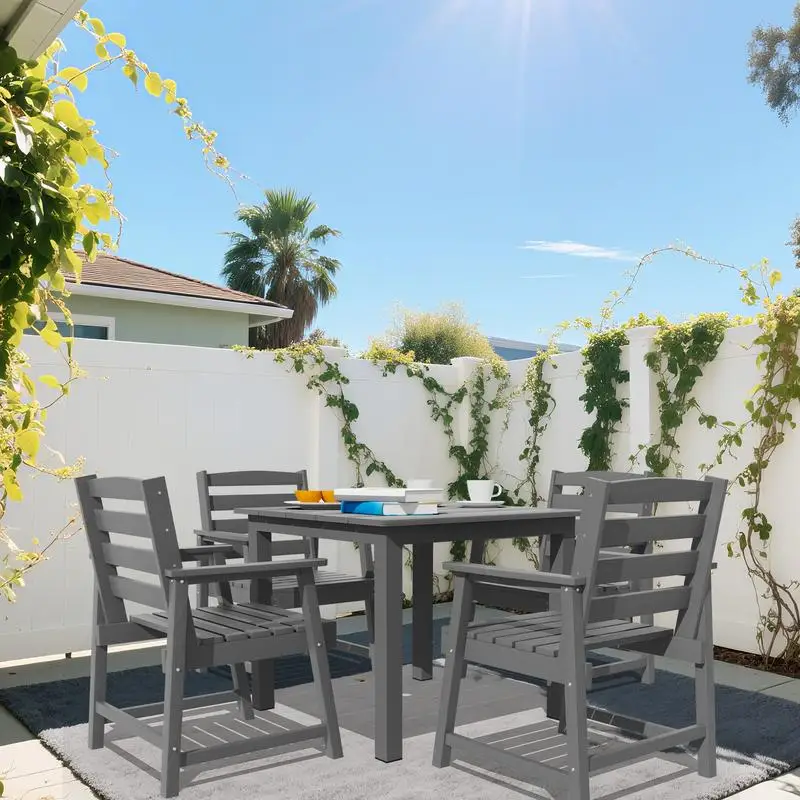 

5-Piece Outdoor Dining Set, Versatile Table with Chairs for All Occasions