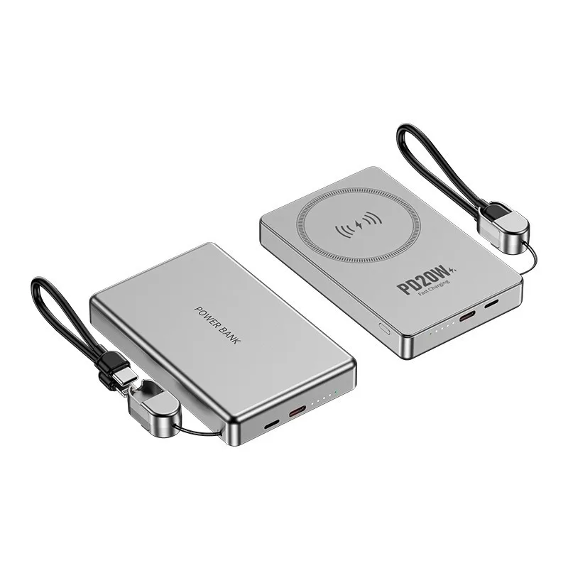 PD 20W Wireless Charger 15W Output 10000mAh 3C Certified Airline-approved Ultra-thin Fast Charging Compact & Portable Power Bank