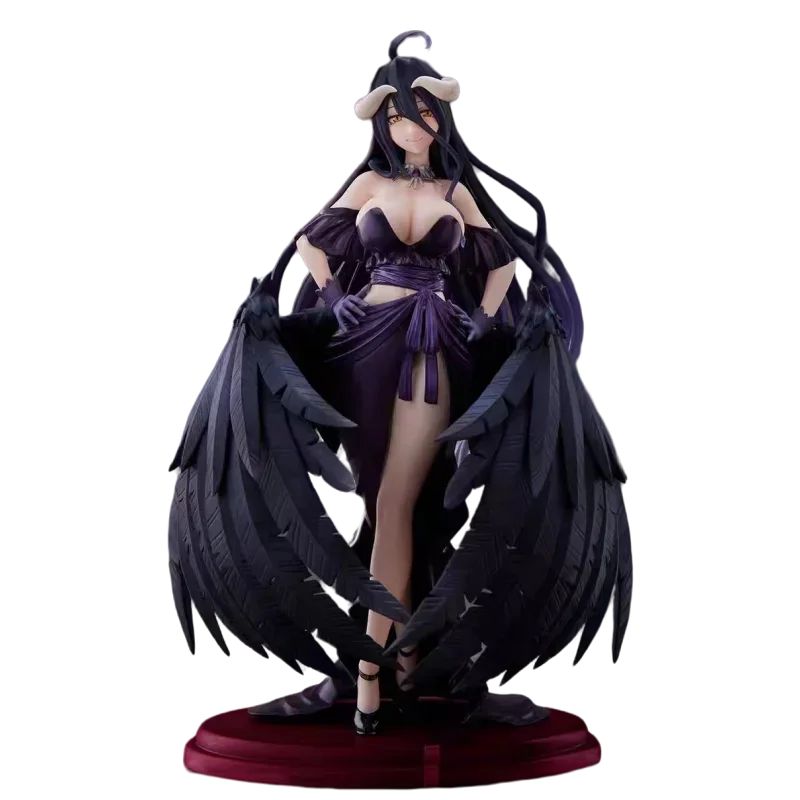 Echte Overlord Anime Figuur Albedo Zwarte Jurk Rok Actiefiguurspeelgoed Voor Kinderen Cadeau Verzamelmodel Ornamenten In Voorraad