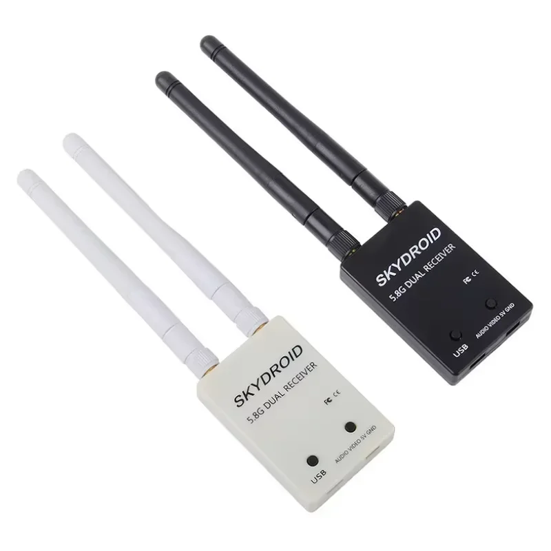 

Skydroid UVC Dual /Single Antenna Control Receiver OTG 5.8G 150CH Full Channel FPV Receiver W/Audio for Android Smart Phone PC M