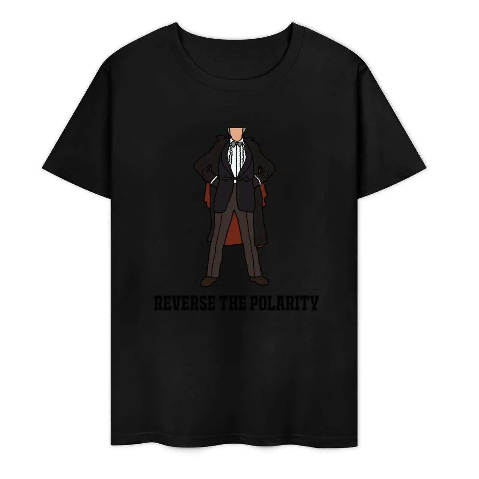 

The 3rd Doctor: Reverse the polarity. T-Shirt cotton graphic tees blanks t shirts for men cotton