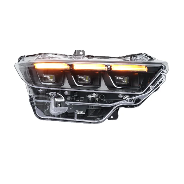 

LED assembly headlights for Mustang S650 2024 + plug and play headlights style, black 6000K color temperature 12V