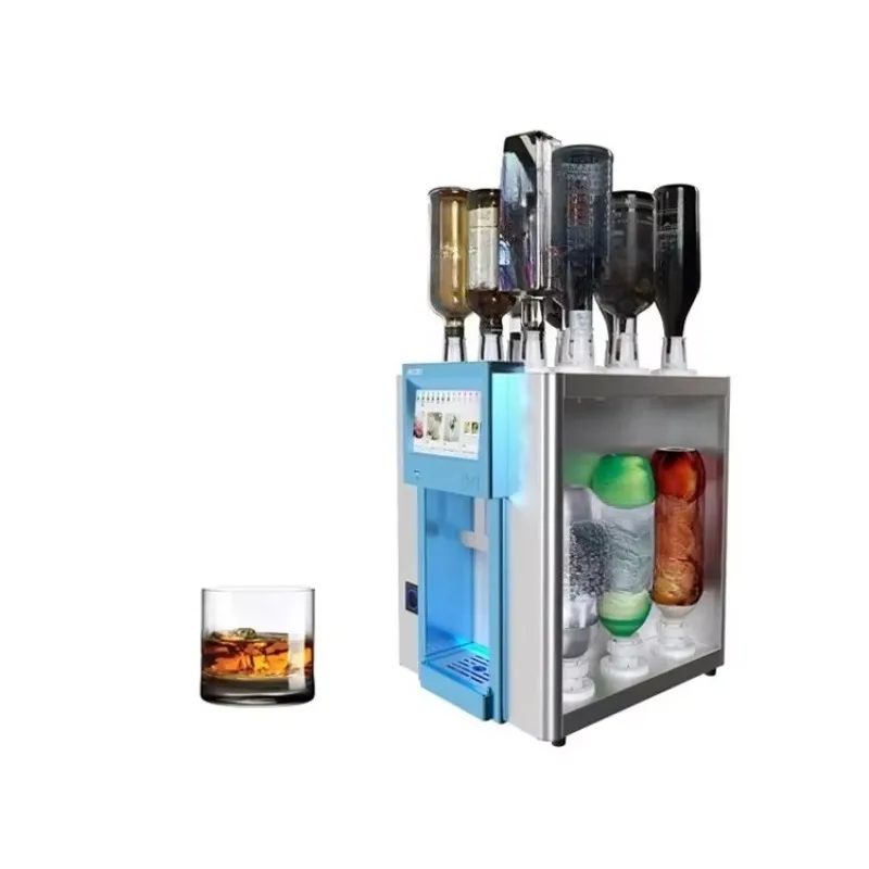 Smart Commercial Stainless Steel Cocktail Machine with Touch Screen Operation for KTV Bar Coffee Shop Supplies Luxury Bar Tools
