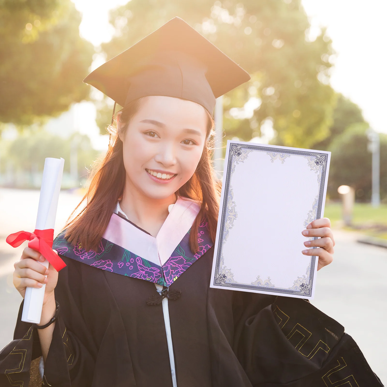 50 ورقة شهادة قابلة للطباعة، جائزة دبلوم فارغة، الانتهاء المدرسي، التعرف على مساحة الكتابة الداخلية، التوقيع