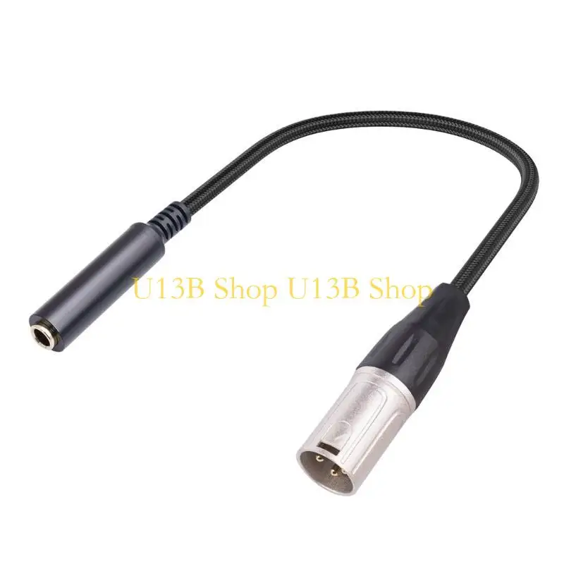 Cable adaptador XLRA U13B 1/4 "a macho, Cable conector XLRSocket 6,35mm a 3 pines, enchufe cuarto pulgada