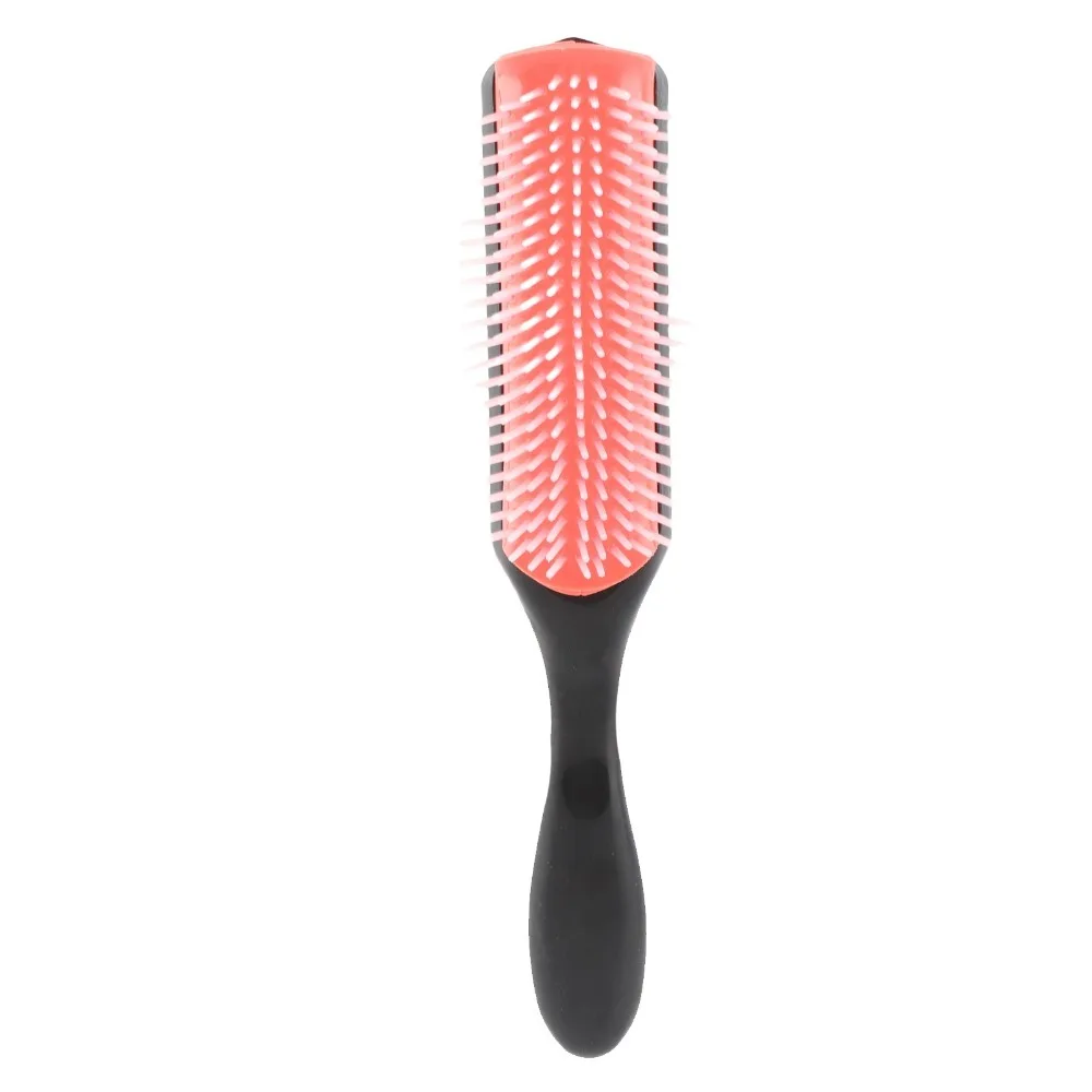 Home Use 9-Row Design 9-Row Hair Brush Professional Light Pink Cushion Hair Brush Classic Detachable Salon Hair Brush For Women
