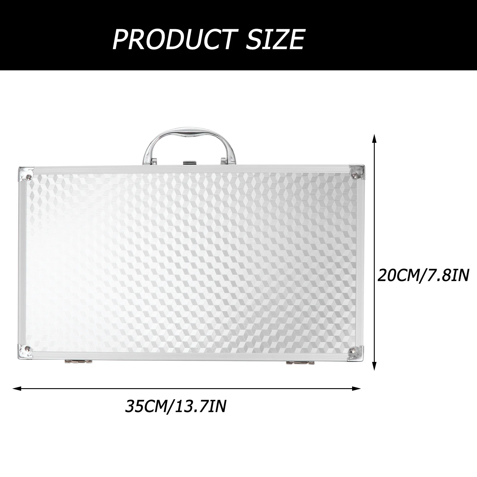 

1Pcs Aluminum Sound Cards Carrying Case Sturdy Protective Storage Box Portable Handle Travel Sound Cards Container