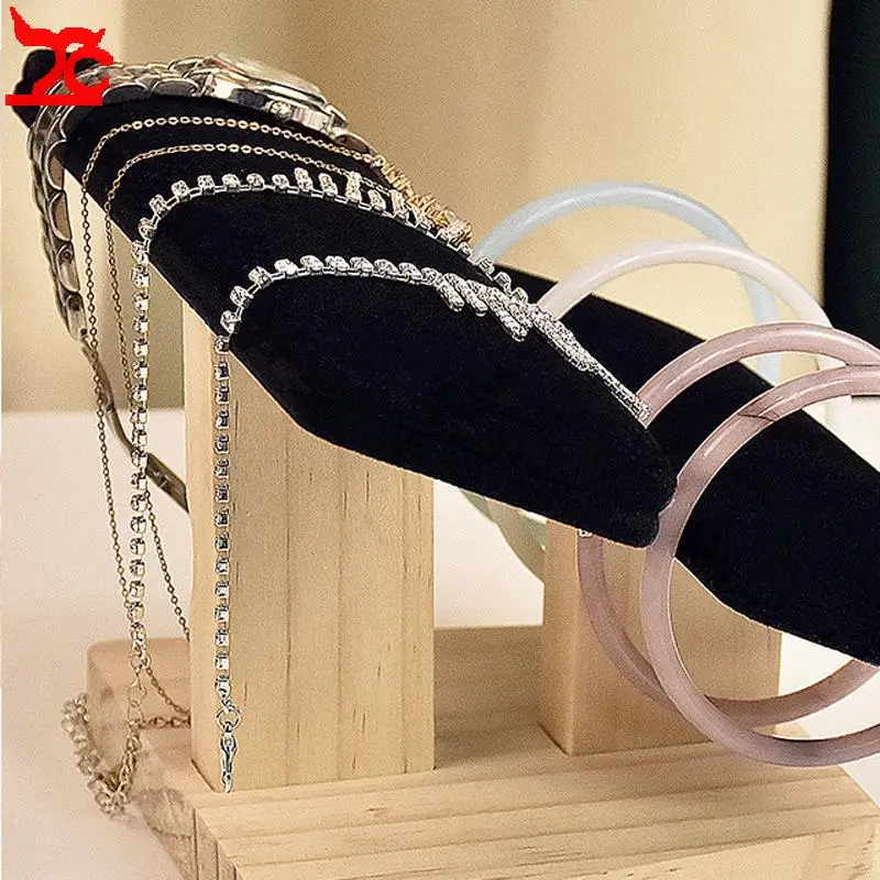 

Multi-layer Display and Storage Rack for Solid Wood Bracelets Watches Necklaces Bead Strings Bangles and Other Accessories