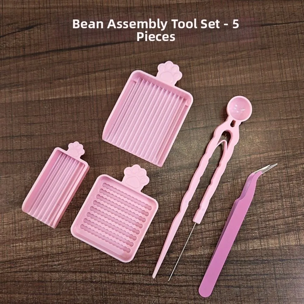 5Pcs Efficient Padding Fuse Beads Tools Set Single Needle Tweezer Handheld Tray Beads Tray Kit Bean Shovel Creative