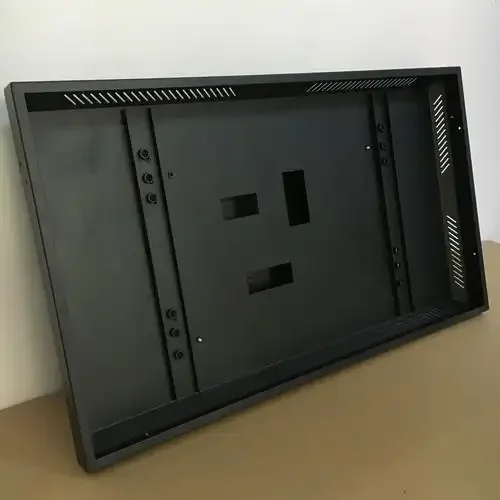 Armored weatherproof metal TV shell for patio spaces