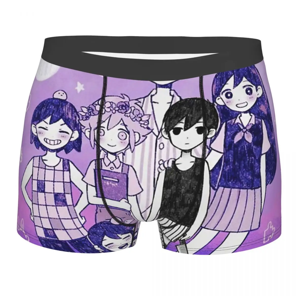 

OMORI Underpants Breathbale Panties Male Underwear Print Shorts Boxer Briefs