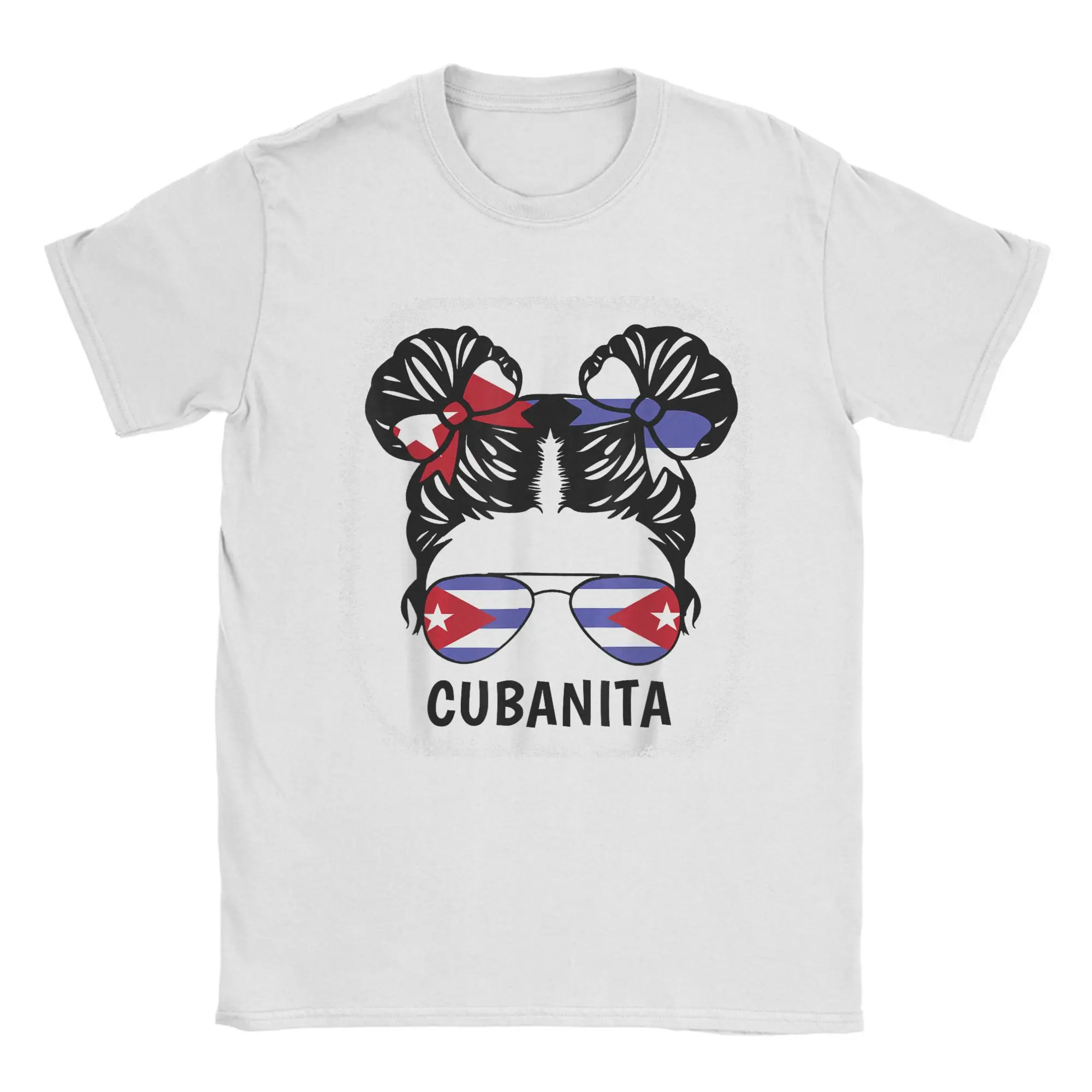 Camiseta con diseño de la bandera de Cuba, herencia hispana, para hombre y mujer, camisetas de algodón con cuello redondo, ropa de manga corta, nueva