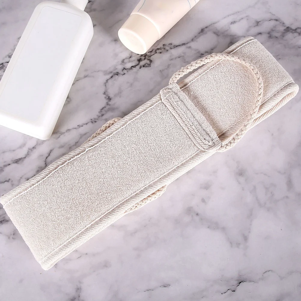 

Банное полотенце из люфы с длинным ремешком, отшелушивающий скруббер для спины, глубокая очистка тела, душ, растирающее полотенце для женщин и мужчин