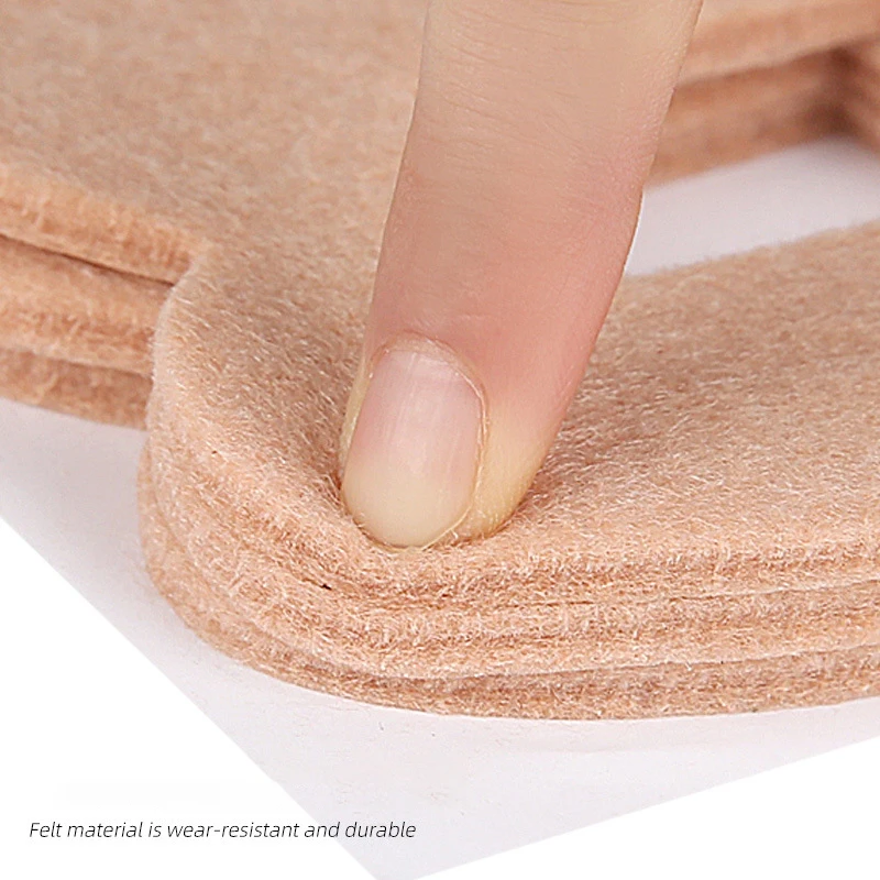 Almohadillas de fieltro para pies, cojines adhesivos antidesgaste, almohadillas de fieltro suaves para mujeres y hombres, soporte para el antepié, alivio del dolor, 1/2/4/6 Uds.